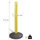 Colored retractable barrier (XLO-yellow)